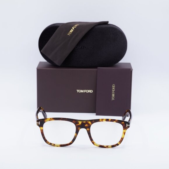Tom Ford FT5939-B 053 Square Eyeglasses 52mm - Blonde Havana - Picture 4 of 10